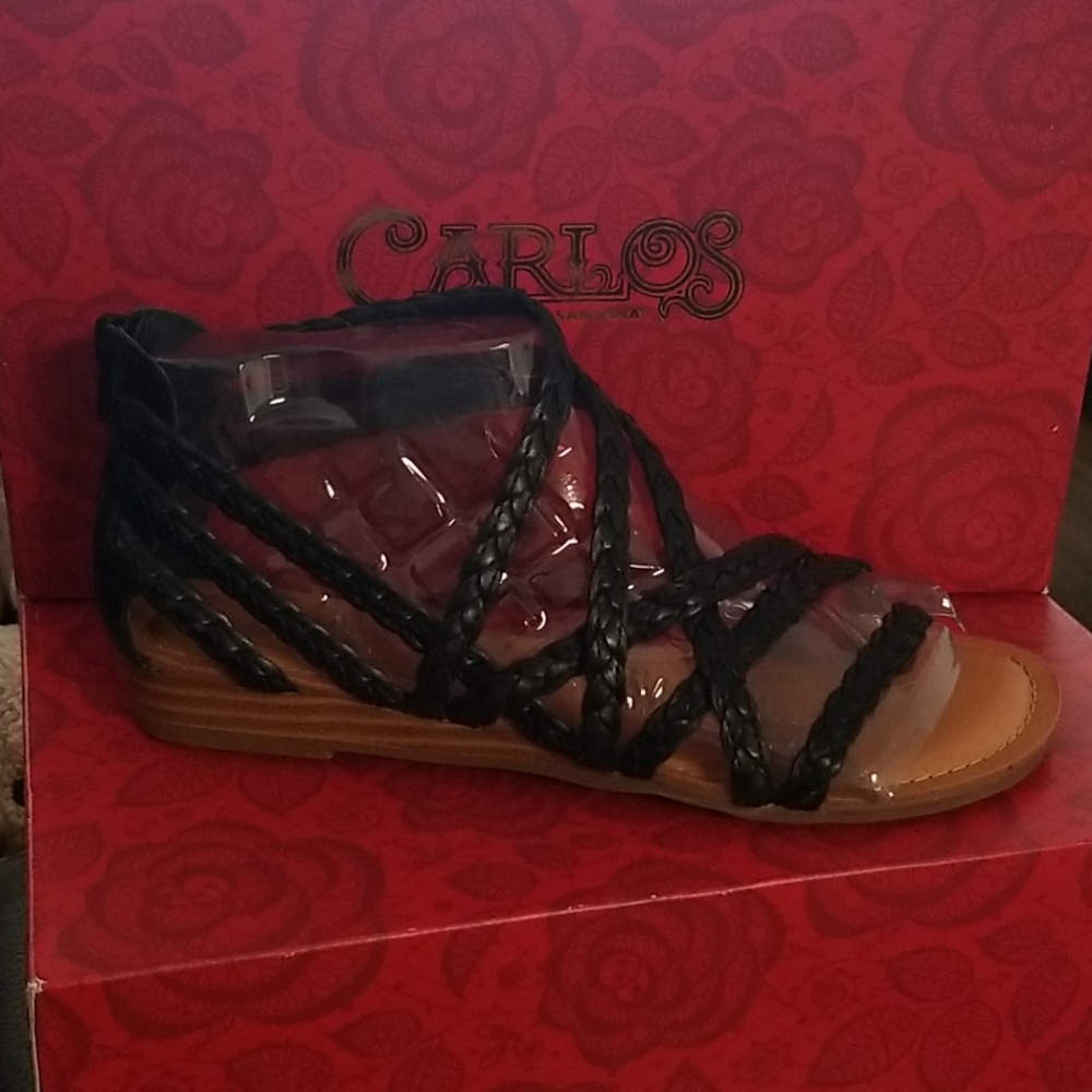 Carlos Santana Amara black strappy sandle